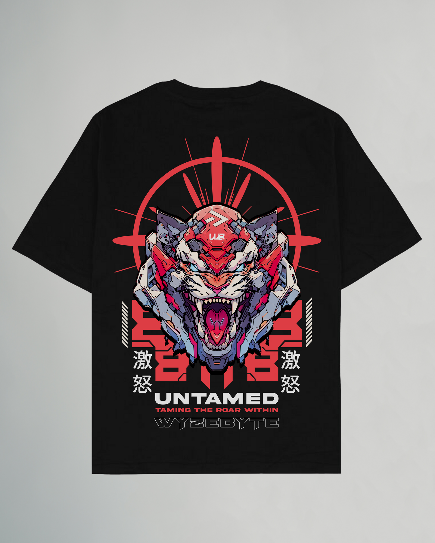 UNTAMED BLACK OVERSIZE TSHIRT