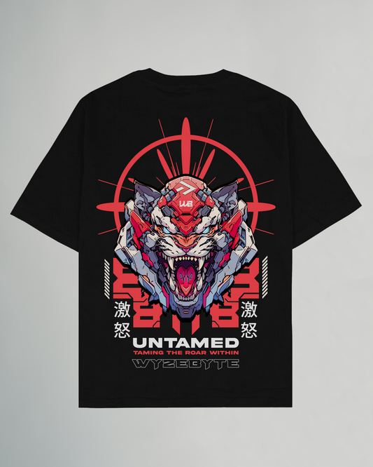 UNTAMED BLACK OVERSIZE TSHIRT